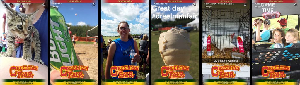 Creelman Fair Agriculture Custom Snapchat Geofilters Saskatchewan